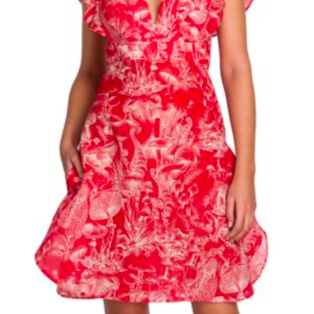 Stella McCartney Red and White Mini Dress